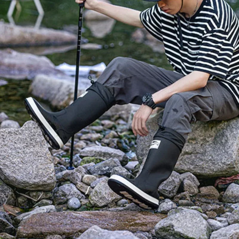 Couples High Top Rain Shoes An - Fishing Boots 评论和价格