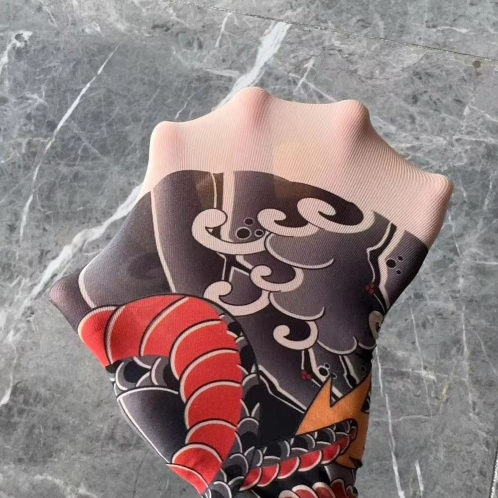 Full Leg Fake Tattoo Socks Pri - Fishing Socks 评论和价格