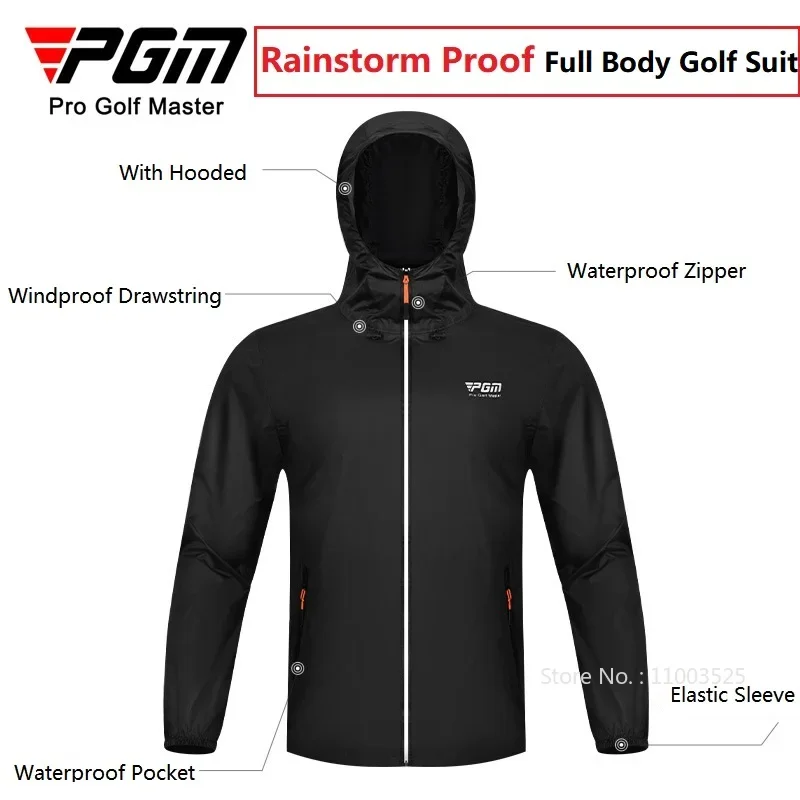 Pgm Men Golf Raincoat Rain Pan - Fishing Rain Suit 评论和价格