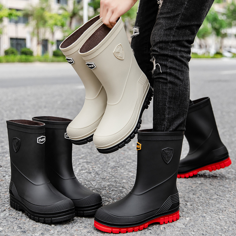Men's Rain Boots Fashion Mid-C - Fishing Boots 评论和价格